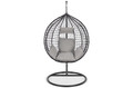 Hanging Cocoon Chair BAHAMA, in-/outdoor, black