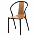 Chair Bella, black/natural