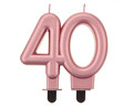 Birthday Candle 40, rose gold