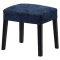 SAKARIAS Stool, black/Kvillsfors, 39x51x49 cm