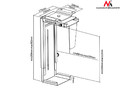 MacLean Computer Holder MC-713S, silver