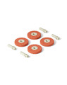 MODU 4 x foam wheels, burned orange, 0+