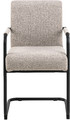 Upholstered Chair with Armrests Adele, beige