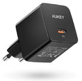 Aukey Mini Charger EU Plug 1xUSB-C 20W PD PA-Y20S, black