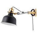 RANARP Wall/clamp spotlight, black