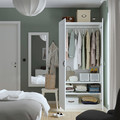 PAX / GRIMO Wardrobe, white/white, 100x60x201 cm