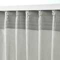 SILVERLÖNN Sheer curtains, 1 pair, light grey, 145x300 cm