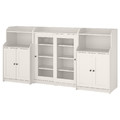 HAUGA Storage combination, white, 244x46x116 cm