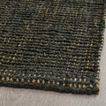 LANDBANA Rug, flatwoven, dark green, 133x195 cm