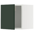 METOD Wall cabinet, white/Havstorp deep green, 40x40 cm