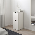 NORDLI Chest of 2 drawers, white, 40x99 cm