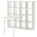 KALLAX / LINNMON Desk combination, white, 147x139x147 cm