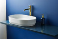 GoodHome Bathroom Countertop Perma 60 x 45 cm, dark blue