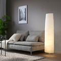 VICKLEBY Floor lamp, white, handmade, 136 cm