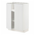 METOD Base cabinet with shelves/2 doors, white/Stensund white, 60x37 cm