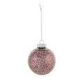 Christmas Bauble, plastic, sequins, red