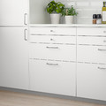 VEDDINGE Drawer front, white, 40x10 cm