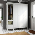 IDANÄS Wardrobe combination, white, 180x59x211 cm