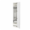 METOD / MAXIMERA High cabinet with cleaning interior, white/Stensund white, 40x60x200 cm