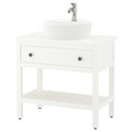 HEMNES / TÖRNVIKEN Open wsh-stnd w drw/wash-basin/tap, white, 82x48x90 cm