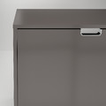 STÄLL Shoe cabinet with 4 compartments, dark grey, 96x17x90 cm