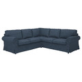 EKTORP Corner sofa, 4-seat, Kilanda dark blue