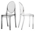 Chair Viki, grey, transparent