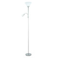 Floor Lamp E27 E14, silver