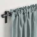 STENFRÖ Sheer curtain, 1 piece, with heading tape/turquoise, 300x300 cm