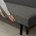 RÄFSTA 3-seat sofa-bed, dark grey