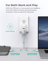 Aukey Charger 1xUSB-A 2xUSB-C 3A 90W EU Plug, white