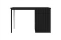 Desk with Drawer Nicole 120 cm, matt black, black legs