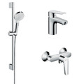 Hansgrohe Shower Set with Basin Tap Logis E, chrome