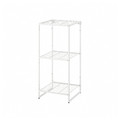 JOSTEIN Shelving unit, in/outdoor/wire white, 41x40x90 cm