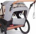 Bobike Trailer Multifunctional Bicycle Trailer & Stroller Moobe 2in1, grey