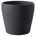 PERSILLADE Plant pot, dark grey, 24 cm