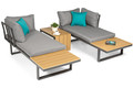 Modular Corner Garden Set, grey