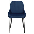 Upholstered Chair Floyd Velvet, blue