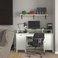 IDANÄS Desk with add-on unit, white