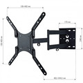 TV Wall Mount 23-55" 45kg 308893, black