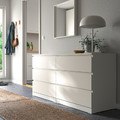 MALM Chest of 6 drawers, white, 160x78 cm