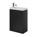 Goodhome Wall-mounted Basin Cabinet Imandra 44cm, matt black