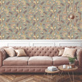 GoodHome Vinyl Wallpaper on Fleece Kyin, khaki