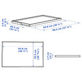 KOMPLEMENT Pull-out tray, white, 100x58 cm