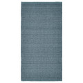 TIDTABELL Rug, flatwoven, grey-blue, 80x150 cm