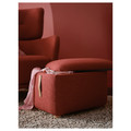 OSKARSHAMN Footstool with storage, Tonerud red