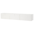 PLATSA Wall storage, white, Fonnes white, 240x42x40 cm