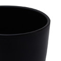 GoodHome Plant Pot Cover Emi, indoor, 26cm, black