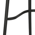 Bar Stool with Backrest Antonio, black