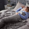 ODONVIDE Weighted blanket, 6 kg, 2.5 TOG, dark grey/light warm, Single